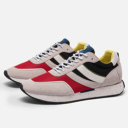 Image of ELHANN.H The SJ601 is a Trainer with a Vintage Vibe. Like All Our Sneakers, Its mesh and Nylon Upper, Premium Suede, give it a Unique Style.Multico Size 11