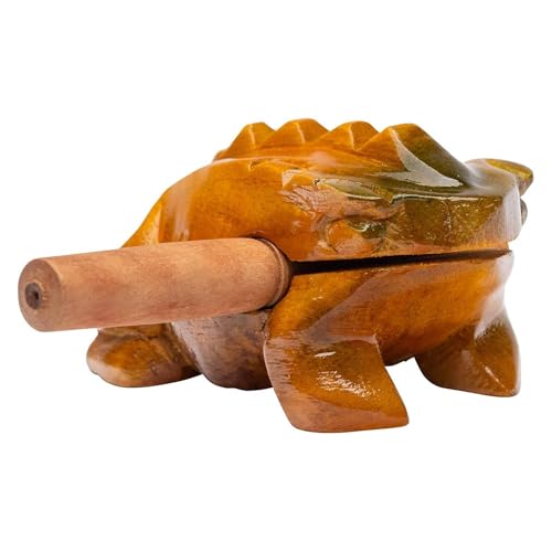 Fuzeau - Grenouille Guiro En Bois 6 Cm Avec Batte - Instrument Musique Percussion À Gratter - Imite Le Coassement - Ambiance Nature Originale - Apprentissage Enfant Dès 4 Ans - Réf. 9936