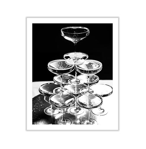 Poster Master Photograph Canvas - Minimalist Print - Champagne Glass