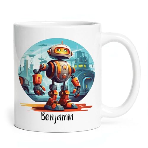 Customized Novelty Robot Travel Mugs