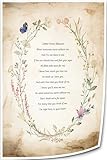Yinhambg When Tomorrow Starts Without Me Poem Wall Art Letter From Heaven Funeral Poem Memorial Poem Poster Decoration Painting Canvas Set (8.00''x12.00'',Unframed)