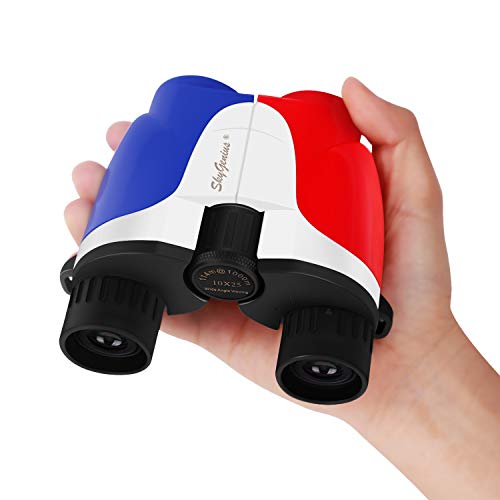 SkyGenius 10X25 Small Compact Lightweight Binoculars with Clear Vision, Easy Focus, Colorful Durable