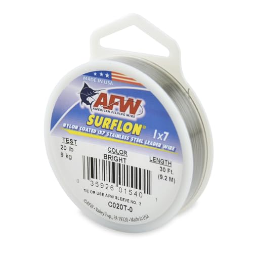 Image of American Fishing Wire Surflon Nylon Coated 1x7 Stainless Steel Leader Wire