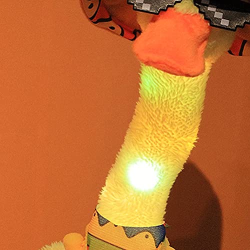 Toy Duck Plush Duck Electric Musical Duck Toy Com 120 Songs Canting Dancing Duck Toy with Luminous a