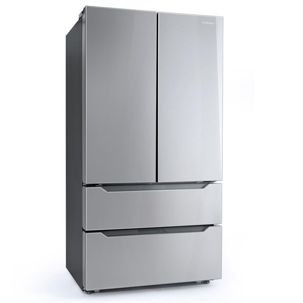 Pemberly Row 22.5 cu. ft. 4-Door French Door Refrigerator, Stainless Steel Finish, Fingerprint Resistant, Built-in Ice Maker, LED Lighting, Adjustable Shelves, Energy Star, 35.8" W x 29" D x 69.88" H on Fridge.com