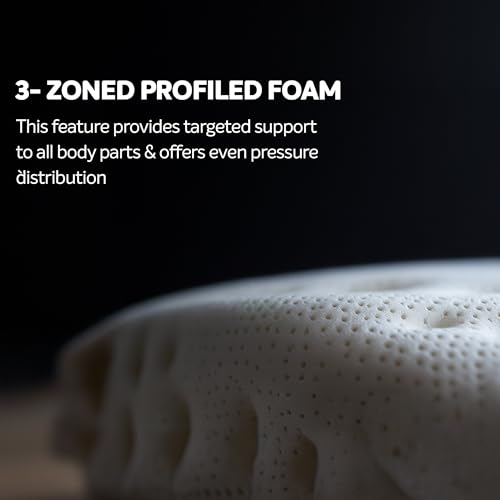 Image of Sleepwell Pro Spinetech Classic Mattress| Orthopedic Support | 3-Zoned Profiled Resitec Design | Quilted Top | Natural Latex | Double Size | 75x48x6 | 12 Yr Warranty