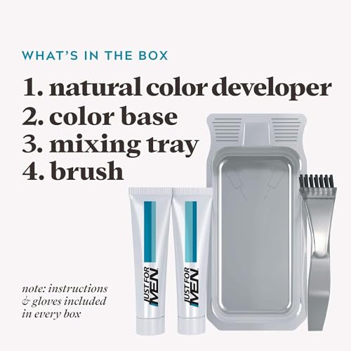 JUST FOR MEN Color Gel Bigote, Barba y Patillas 115 Negro Intenso miniatura 4