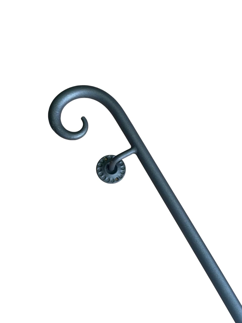 Corrimano in Ferro Mod. Positano da 50 cm a 400 cm- diametro 25 mm, adatto per scale interne e esterne, adatto per l'arredamento di qualsiasi stile. (Nero Antracite, 50 cm)