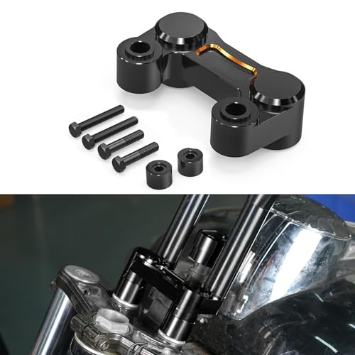 Placa elevadora de manillar dorada para Harley Custom FLHRS de 2000 a 2022 2