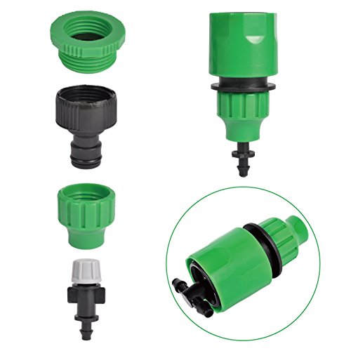 Kadaon 10M Home Garden Patio Misting Micro Flow Drip Irrigation Misting Cooling System With 10Pcs Plastic Mist Nozzle Sprinkler For Plant Flower #TOP4