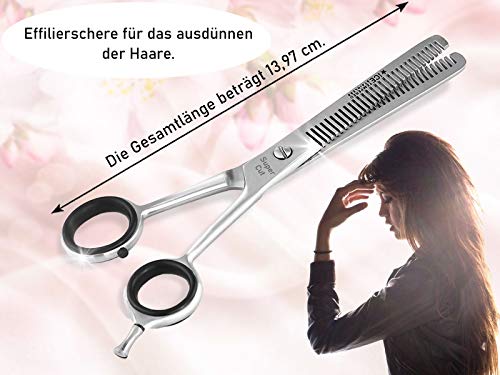 Effilierschere InstrumenteNrw Haarschere 2-seitig gezahnt
