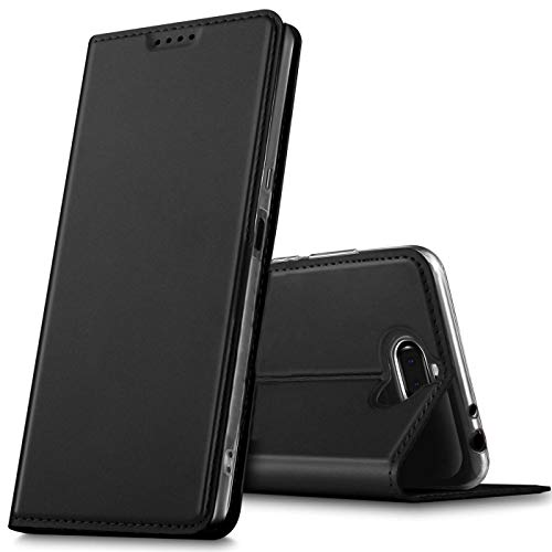 CoolGadget Handyhülle für Sony Xperia 10 Hülle, [Flip Tasche mit Kartenfach] Brieftasche Etui aus PU Leder Schutzhülle [Premium Wallet Case mit Aufstellfunktion] - Schwarz Cover
