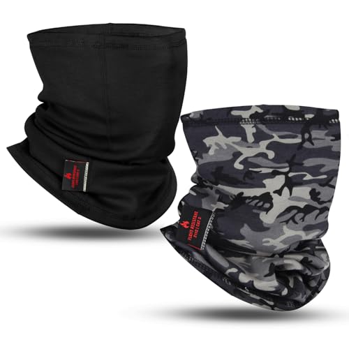 Image of FR Neck Gaiter Fire Resistant Face Mask for Emergency Prep, Wildfire Safety - Moisture-Wicking Cotton ASTM Certified