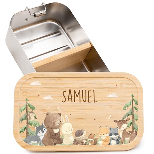 Kidsmood - Personalisierte Brotdose Kinder mit Fächern...