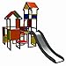 Produktbild Move and stic 6524 - Spielburg Moritz, Kletterturm mit Rutsche Multicolor, geeignet für Kinderzimmer, Spielzimmer oder auch draußen im Garten