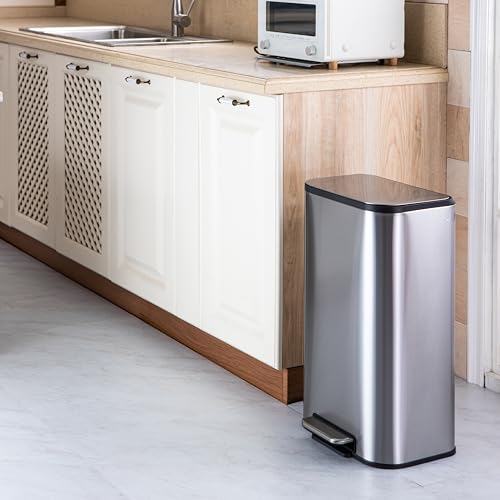 Bote de basura rectangular acero inox 13 gal miniatura 7