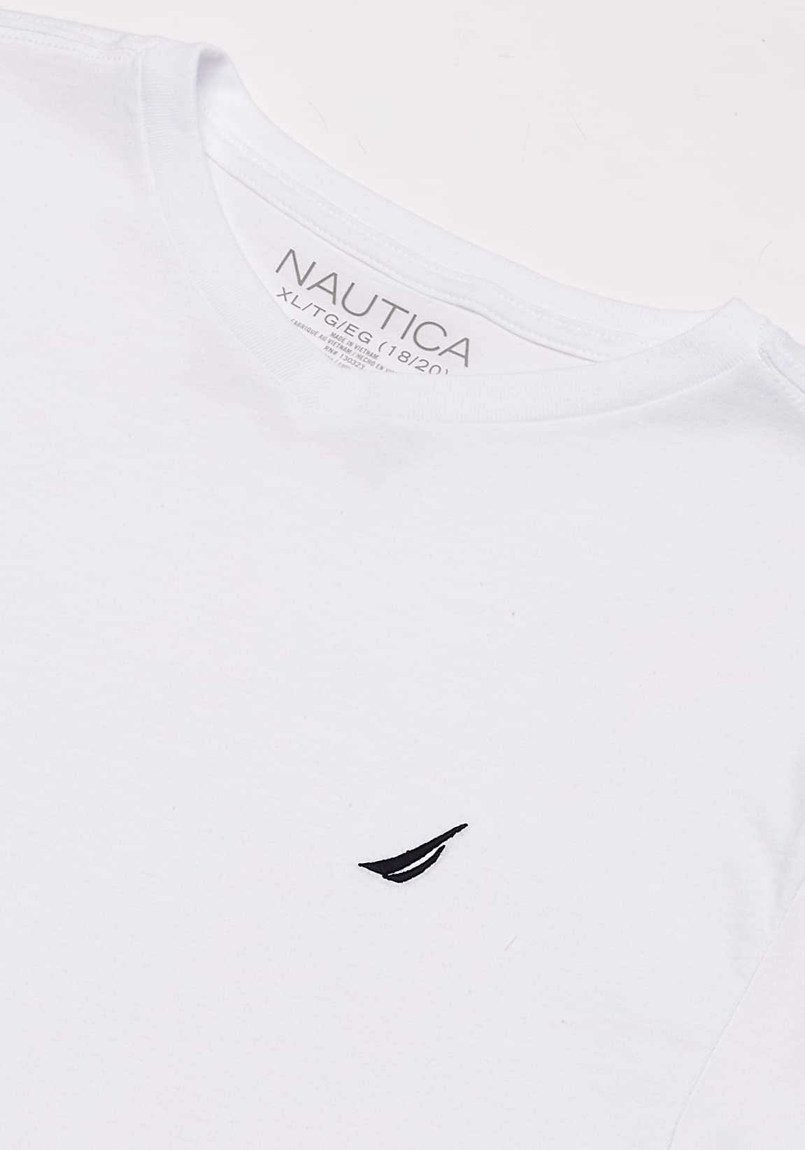 Nautica Boys' Short Sleeve Solid V-Neck T-Shirt — view 3
