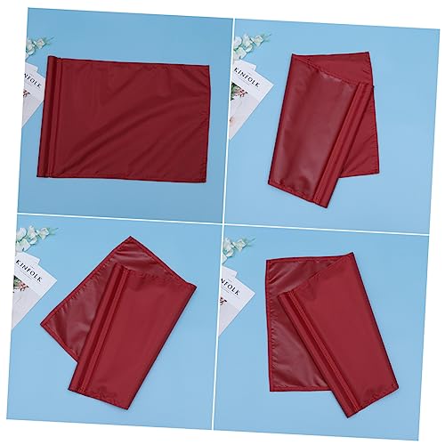 Mipcase Monochrome Mini Practice Flag Lightweight Tear Resistant Training Flag Red for Golf Durable Easy Mounting with Insert Golfers