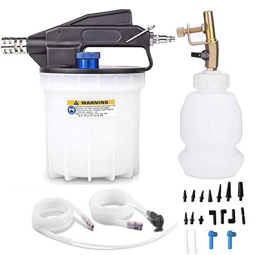 NOMISLIN Vacuum Brake Bleeder Air Brake Bleeder Kit, 2L Brake Fluid Extractor 1L Refilling Bottle, for Automotive Car Truck Motorcycle and ABS Brake Systems