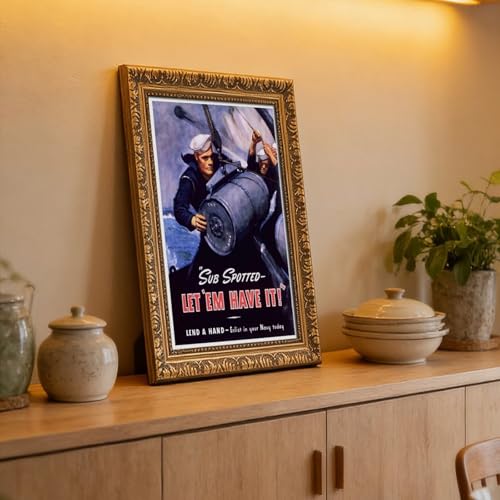 Poster Navy Seconde Guerre mondiale impression toile 50x75cm - 6