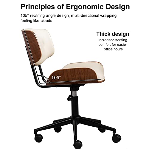 Chaise d'ordinateur pivotante pour bureau à la maison - 5