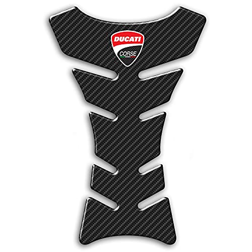 Degona Protège réservoir adhésif en résine 3D compatible avec moto DUCATI CORSE - PD001 Cover