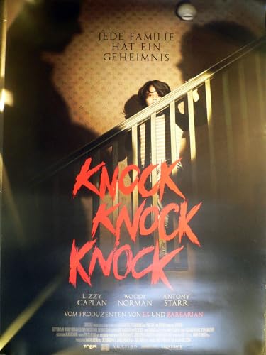 Bild: Knock Knock Knock - Antony Starr - Lizzy Caplan - Filmposter A1 84x60cm gerollt f�r 14,00 EUR (-17%) statt 9,99 EUR bei amazon.de