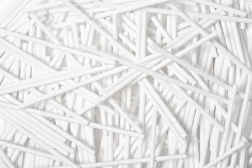 100 x 190mm / 7.5 inch White Plastic Cake Pop Lollipop Sticks