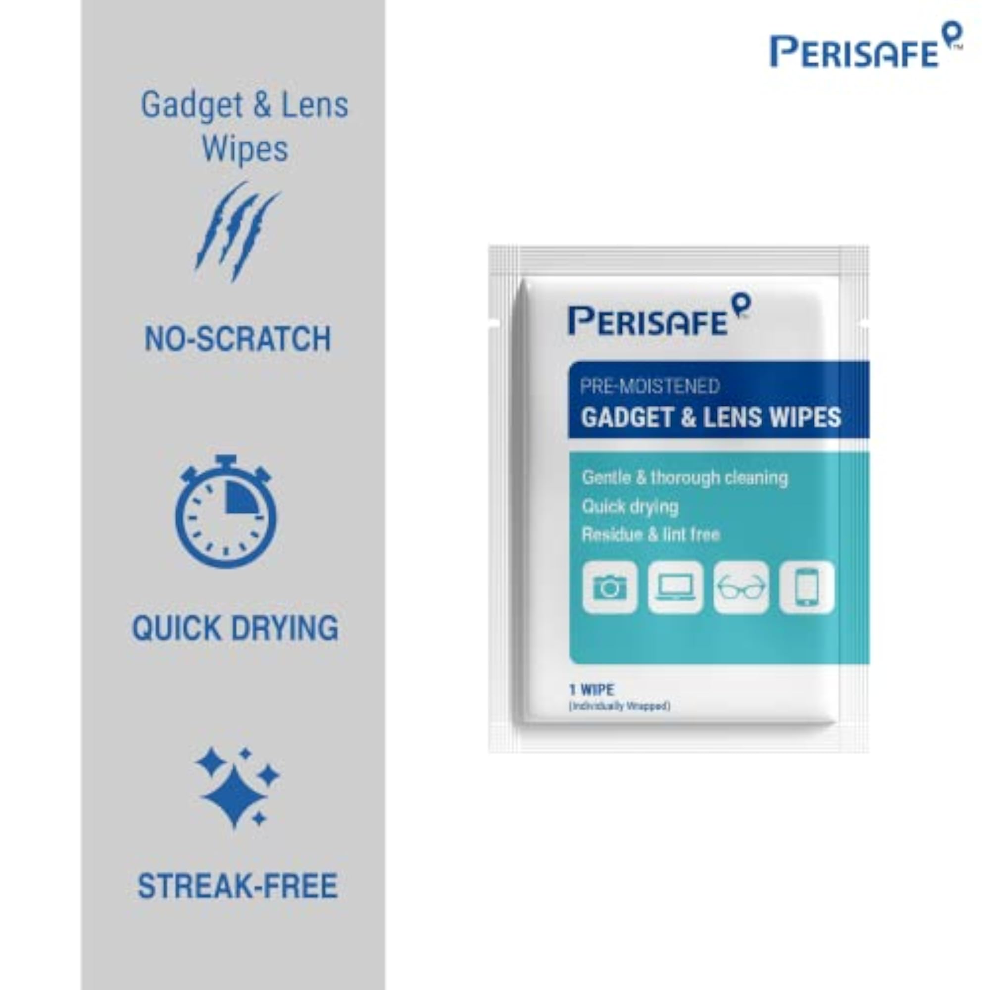 Pre-Moistened Gadget & Lens Cleaning Wipes