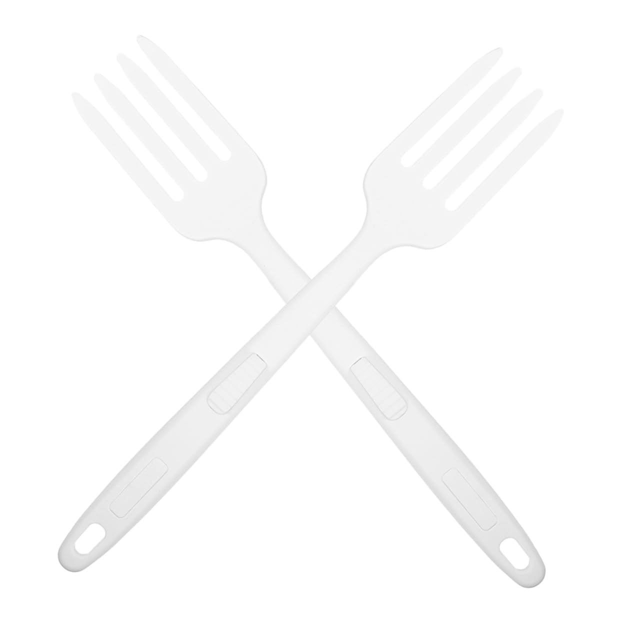 ABOOFAN 2pcs Silicone Pasta Serving Forks Heat Resistant Long Handle Utensils with Nonslip Grip for Cooking Noodles and Salad for Meat and Spaghetti Preparation