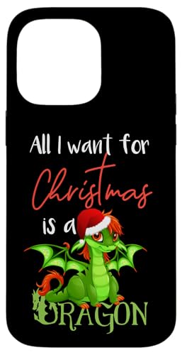 Cute Anime Xmas - All I Want For Christmas is a Dragon Kawai X}zP[X iPhone 14 Pro Max p
