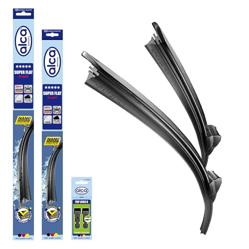 alca® Scheibenwischer Set passend für DACIA DOKKER (05.2015-12.2021) SUPER FLAT Flachbalkenwischer alca® Scheibenwischer Set passend für DACIA DOKKER (05.2015-12.2021) SUPER FLAT Flachbalkenwischer