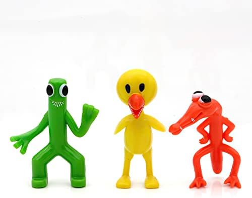 Puruuige Rainbow Friends Figure 12pcs, Popular Game Cartoon Characters Statue Collectibles Model Figure Ornaments 3.5-4.5 inches for game fans