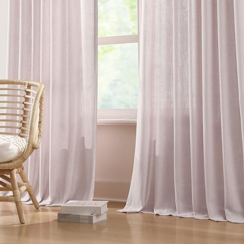 Vision Home Pink Pinch Pleated Light Filtering Curtains 102 inch Length - image 7