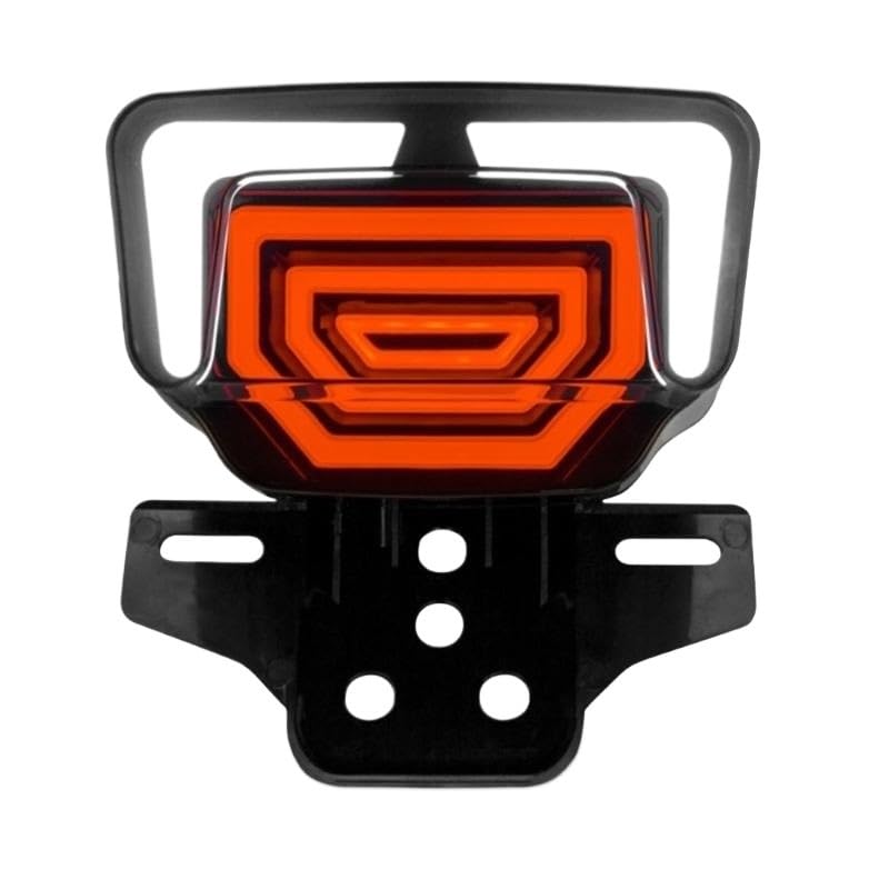 Luz trasera de motocicleta con intermitentes y freno integrado