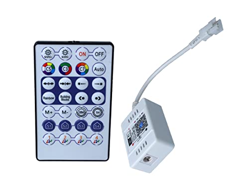 Kit Music Controller WIFI + Mando RF, para tira de LED RGB dinámica SPI Magic Color, 5 V 12 V 24 V 6 A, IC WS2811 WS2812B