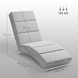 Zoom IMG-2 homcom poltrona chaise longue ergonomica