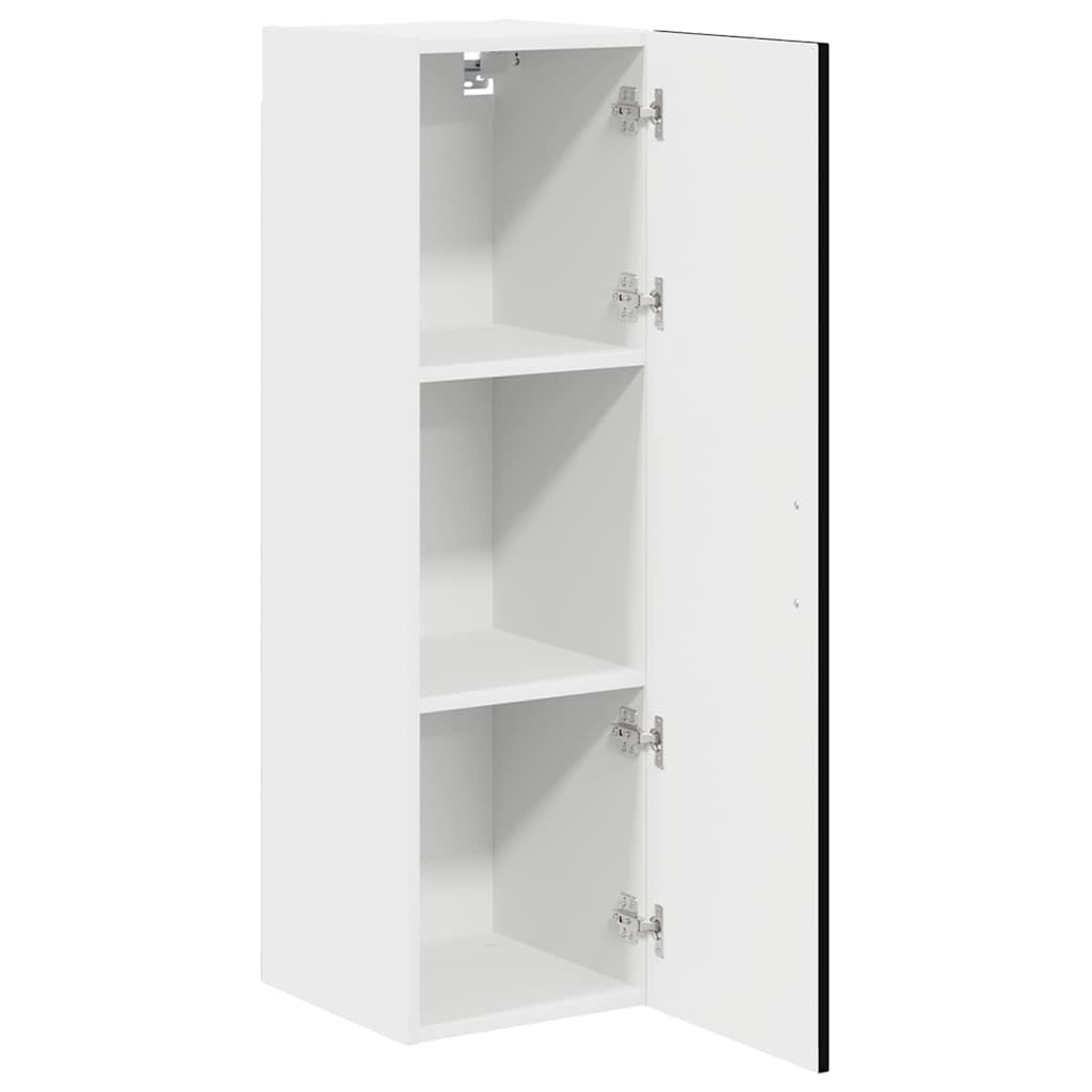 Küchenschrank Kalmar Schwarz 30 x 31 x 100 cm Holzwerkstoff mit modern Küchenaufbewahrung und großem Stauraum für eine Elegante Küchenorganisation