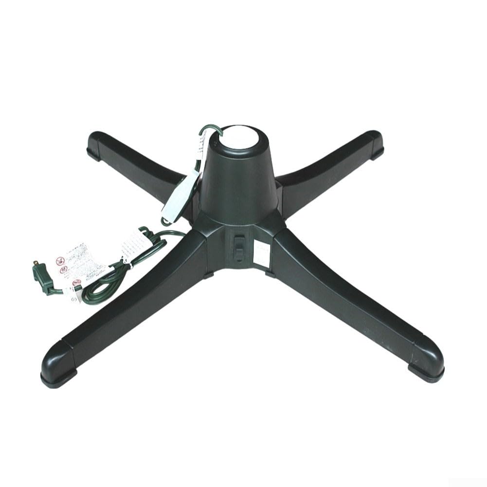 Soporte giratorio eléctrico ajustable para árbol de Navidad, base giratoria eléctrica de rotación de 360 grados, para árboles de vacaciones de 66 cm, rotación de árbol de Navidad (europeo)
