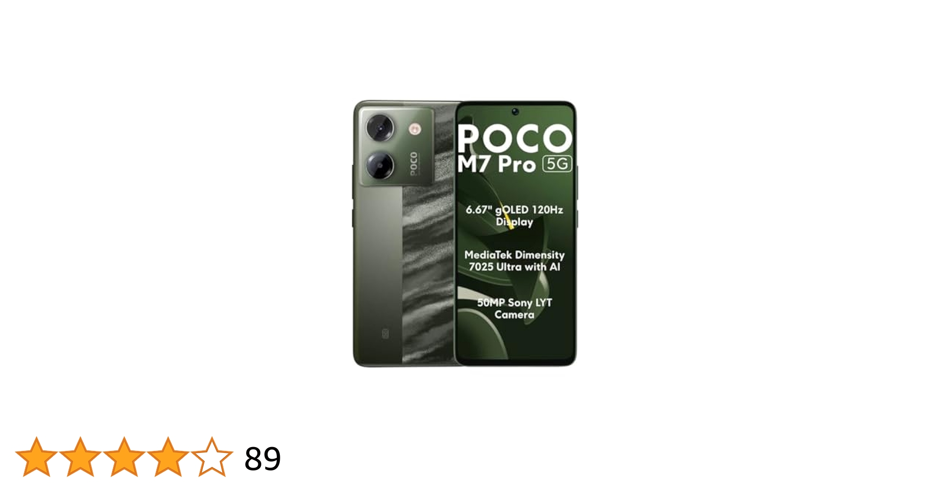 新品　POCO M7 Pro 5G 8GB RAM 256GB ROM グリーン POCO M7 Pro 5G (Olive 256 GB 8GB RAM) Dimensity 7025 Ultra