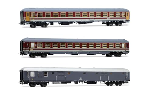 Voitures UIC-X FS Rivarossi HR4362 : pack de 3 rames époque IVb à l'échelle HO