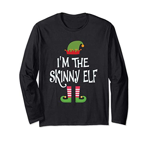 skinny elf Christmas Matching Outfit Maglia a Manica