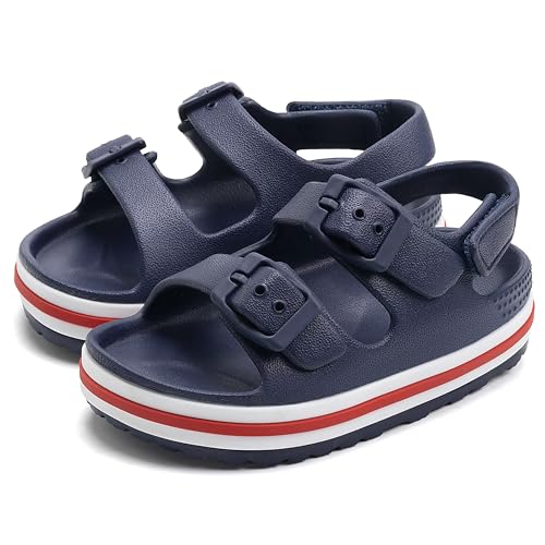 Image of Toddler Buckle Sandals Open Toe Water Sandal with Adjustable Back Strap for Boys Girls