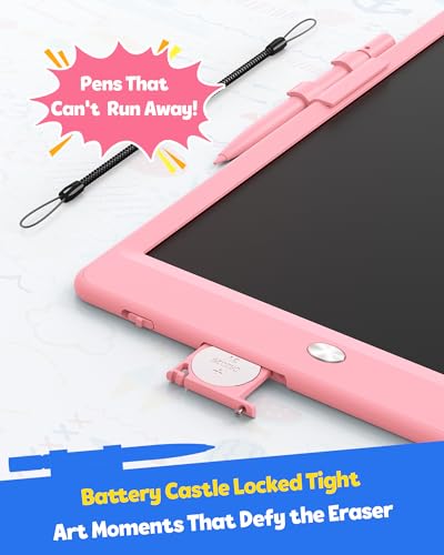 Image of TEKFUN LCD Writing Tablet Doodle Board, 8.5inch Colorful Drawing Pad for Kids,Toys Gifts for 3 4 5 6 7 8 Year Old Girls Boys Pink