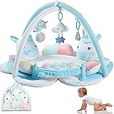 Das Spielzeug aus Softvelour sollte bei 30°C gewaschen werden / Es besteht aus Softvelours und feinem Jersey Stoff und bildet ein fantasievolles Schloss in sanften Blautönen ab