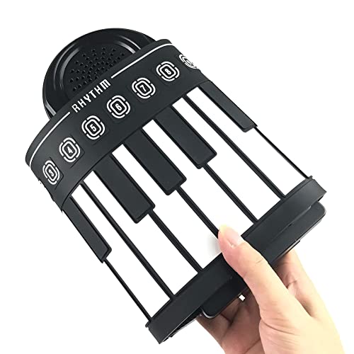 BYYLECL Piano portable enroulable, piano électronique portable, clavier électronique rechargeable pour enfants, piano d… - Les Beatles, Paul McCartney, John Lennon, RIngo Starr, George Harrison BYYLECL Piano portable enroulable, piano électronique portable, clavier électronique rechargeable pour enfants, piano d… – Image 3