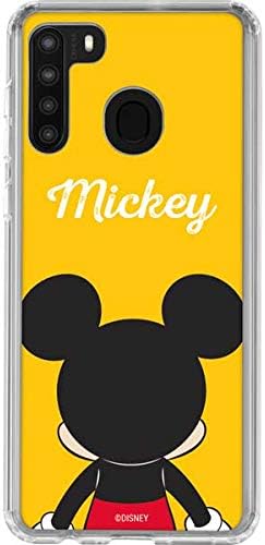 Skinit Clear Phone Case Compatible with Galaxy A21 - Officially Licensed Disney Mickey Mouse Backwards Design
