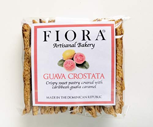 Fiora Crispy Guava Crostata ( Crispy sweet pastry covered with Caribbean Guava Caramel ) 70 g (Box with 10 individual packs)
