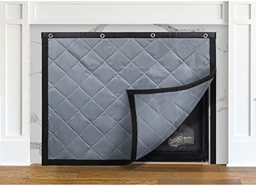 Fireplace Blanket, Fireplace Cover Stops Cold Air Heat Loss for Summer Winter, Indoor Fireplace Draft Stopper Save Energy, 39" W x 32" H