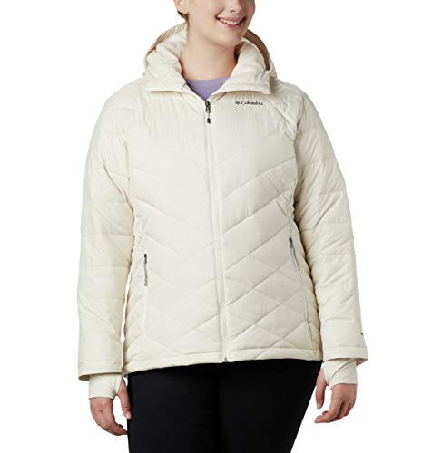 Image of Columbia Women's Omni-Heat Reflective Heavenly Hooded Hiking & Trekking Down Standard Length Jacket